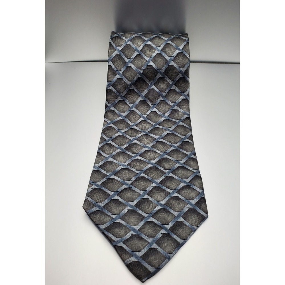 Grateful Dead Gray Dreams Unfold Sixteenth Set Neck Tie 100% Silk‎ Geometric